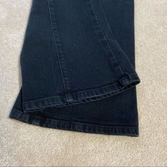 Bebe women’s black denim jeans snap detailing size 28 - Picture 10 of 12